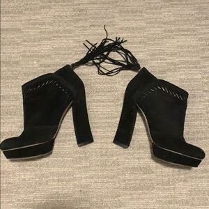 Black Suede Bootie.